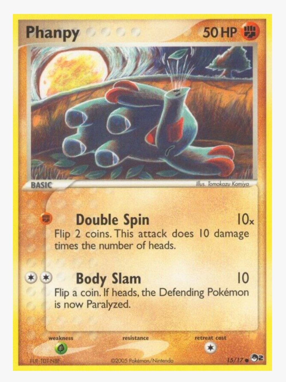 Phanpy POP Series 2 Pokemon Trading Card